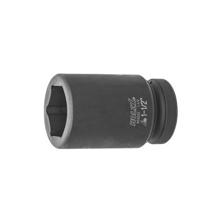 Holex Impact Socket, 1 inch Drive, 6 pt, Deep, 1-1/2 inch 653202 1.1/2